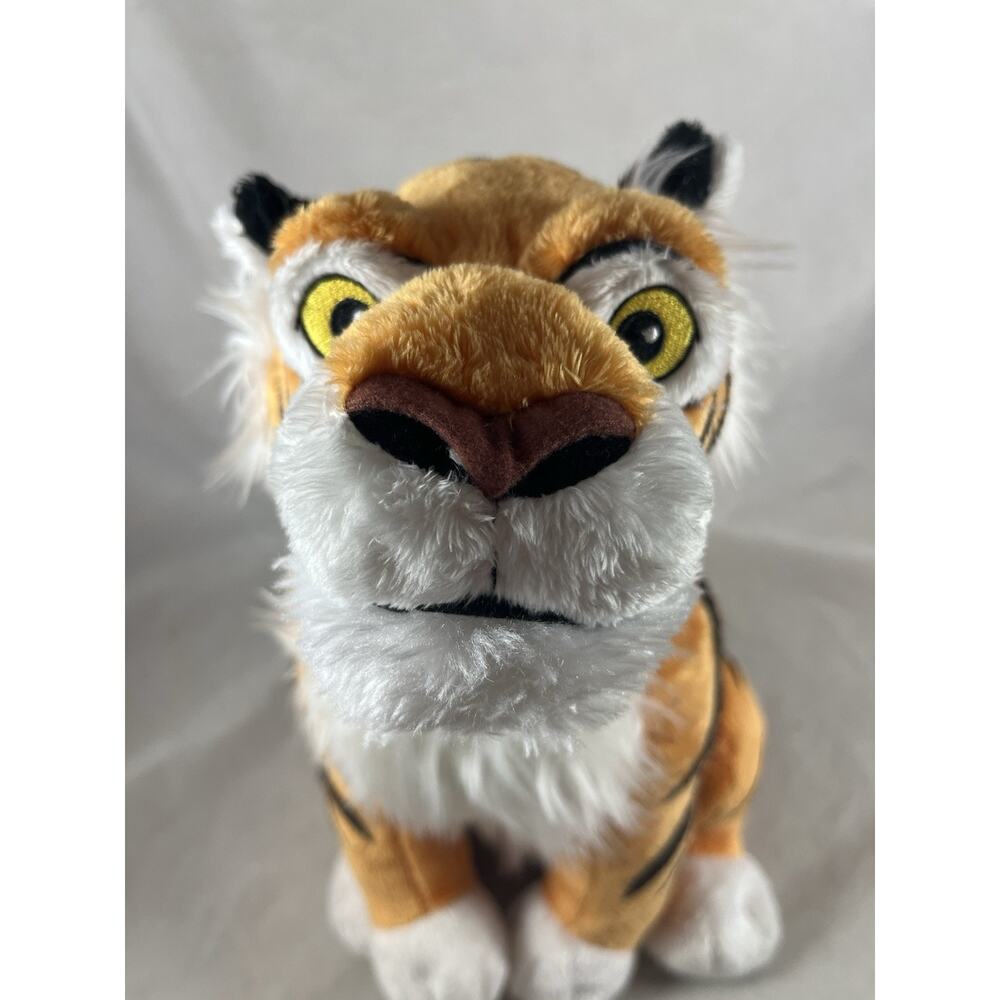 Disney Store Authentic 13” Aladdin Jasmine Raja Tiger Stuffed Animal Toy